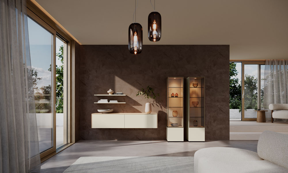 Scandinavian showcase unit