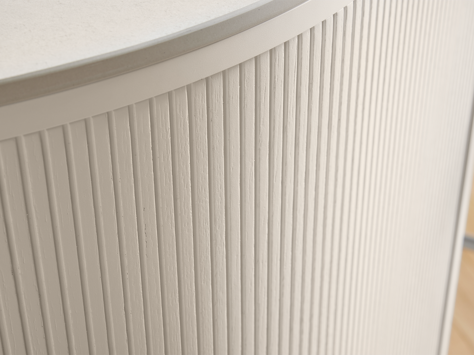 Ribbed Painted Wood surface